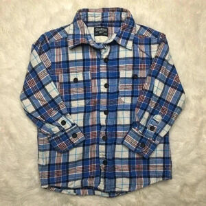 OshKosh Plaid Flannel Button-Up Shirt  Size 3T
